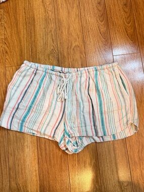 Mossimo Supply Co. Pastel Striped Casual Shorts Size Large